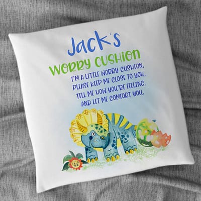 Dino Worry Cushion