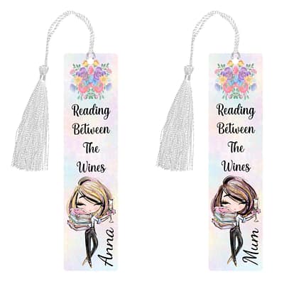 Adult Wine Design Bookmark