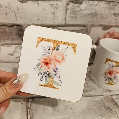 Pretty Initial Coaster