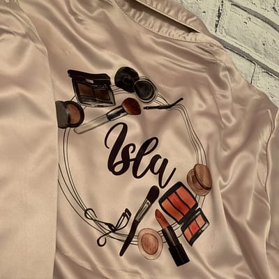 Ladies Makeup Satin Pjs - Shorts